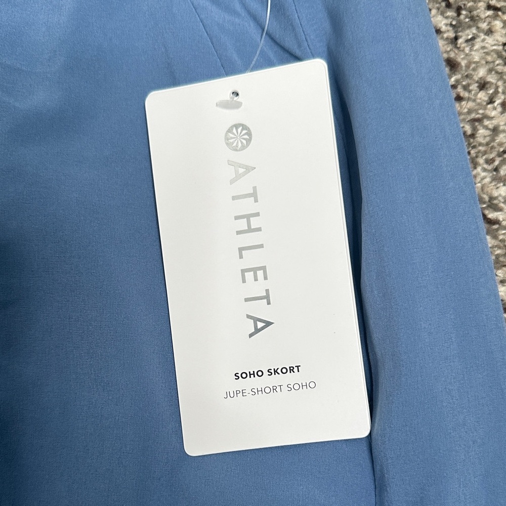 Athleta soho skort Sky Blue Athletic Skort size 10 new - Picture 5 of 9